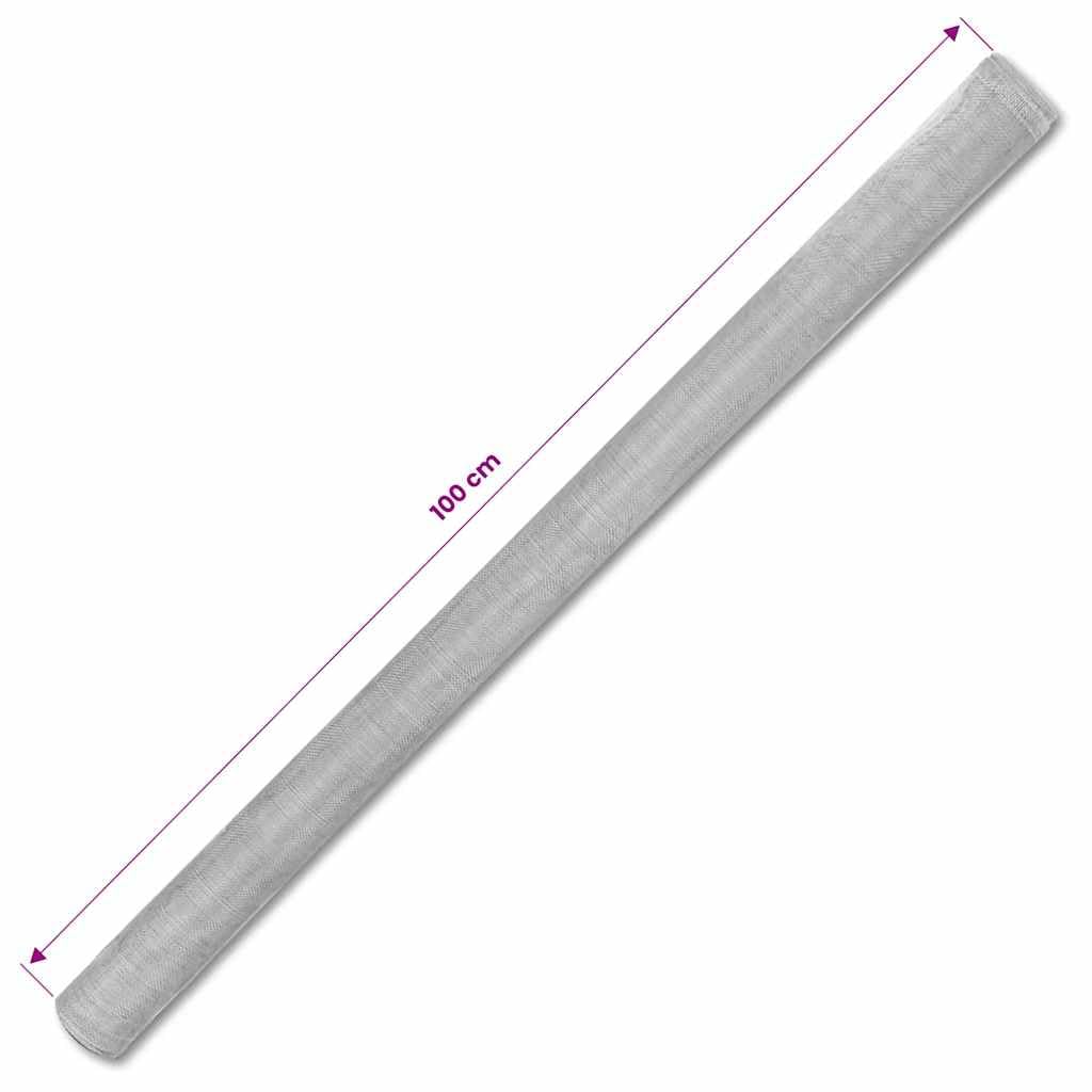 Aluminum Window Screen Mesh 39.4"x196.9" Silver Roll J423366