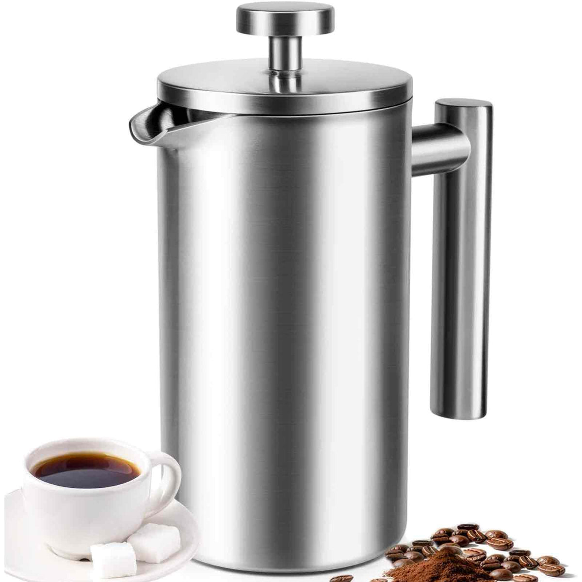 34 oz Stainless Steel French Press C39671