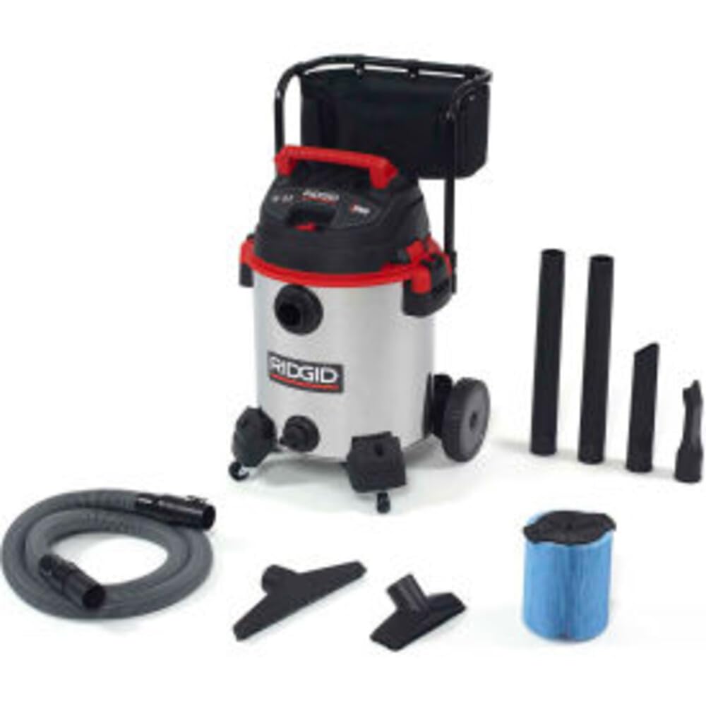 Stainless Steel 16-Gal. Wet Dry Shop Vacuum with Cart F178