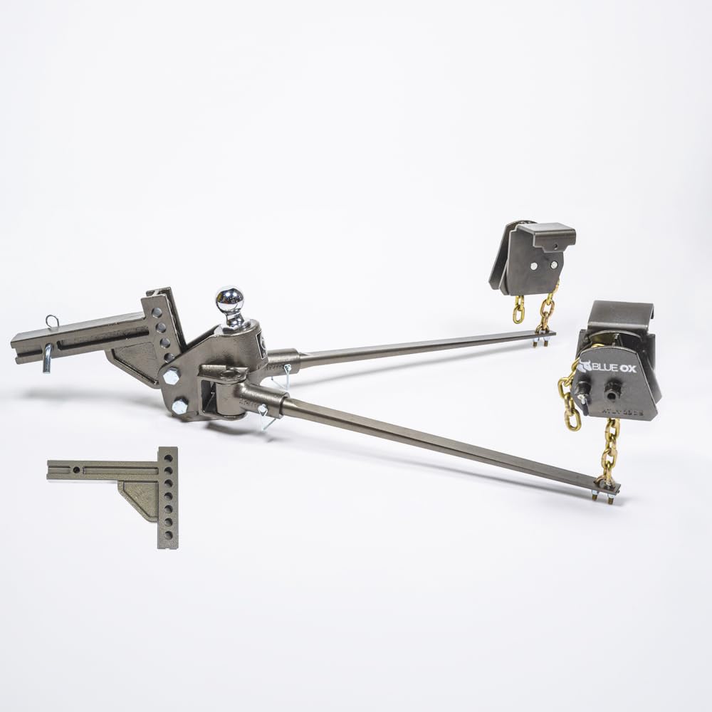 Weight Distributing Hitch with 7 Hole Shank, 1000lbs Tongue, 10000lbs Towing, 2″ Receiver L3276