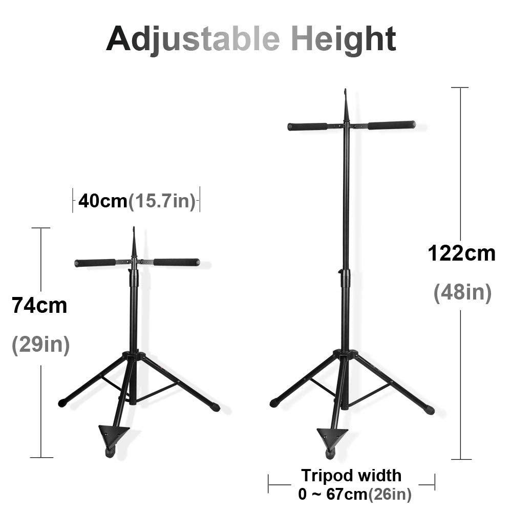 Adjustable Foldable Cello Stand with Bow Hook A7634