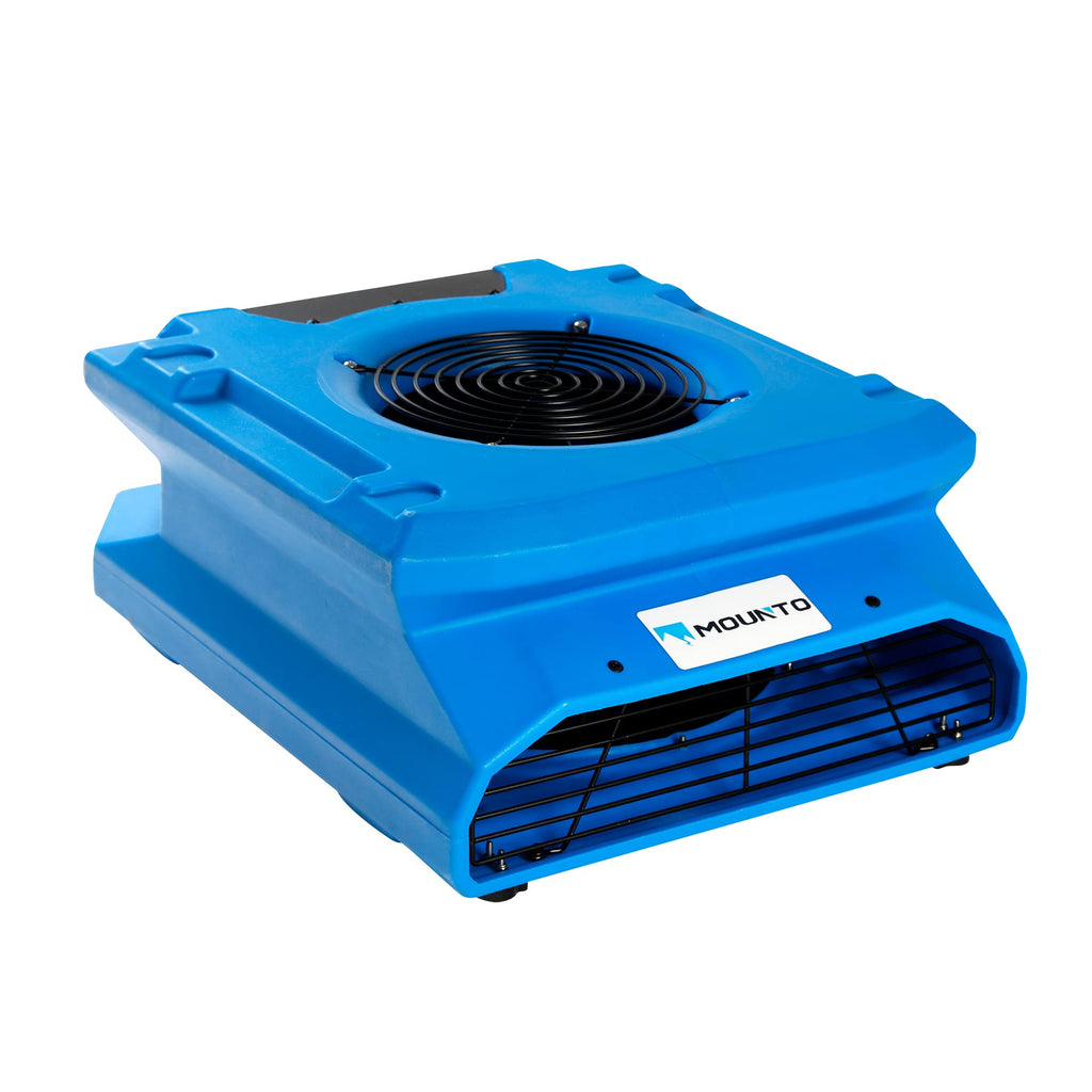 1/4 HP 1200 CFM Low Profile Air Mover, 2-Speed Carpet Dryer Floor Fan with Dual GFCI Outlets G2370