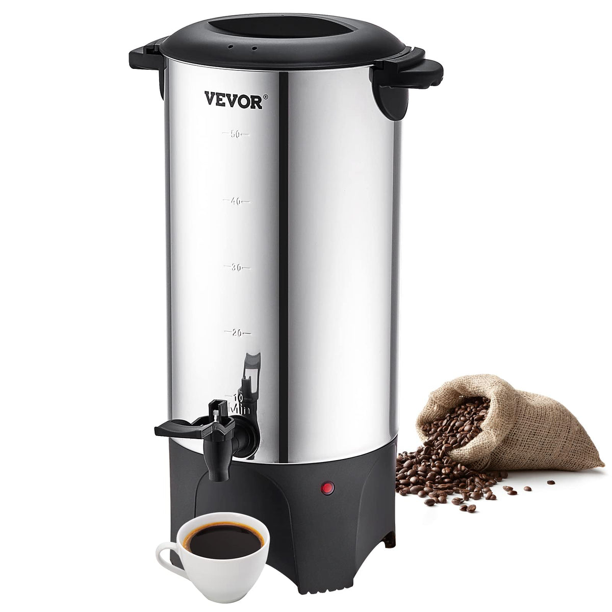 50 Cups Stainless Steel Commercial Coffee Urn E7471