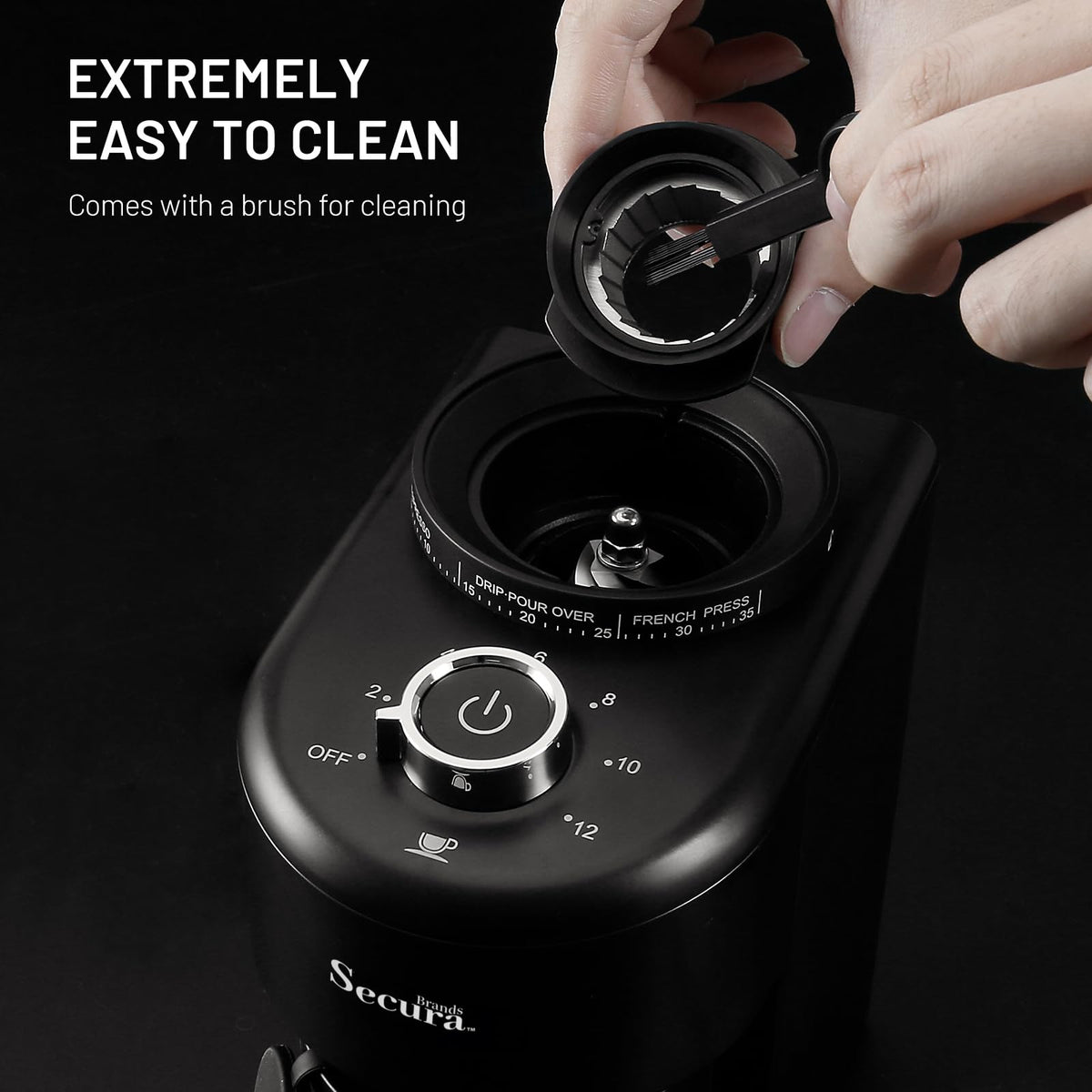 Electric Conical Burr Coffee Grinder with 35 Adjustable Grind Settings A220502