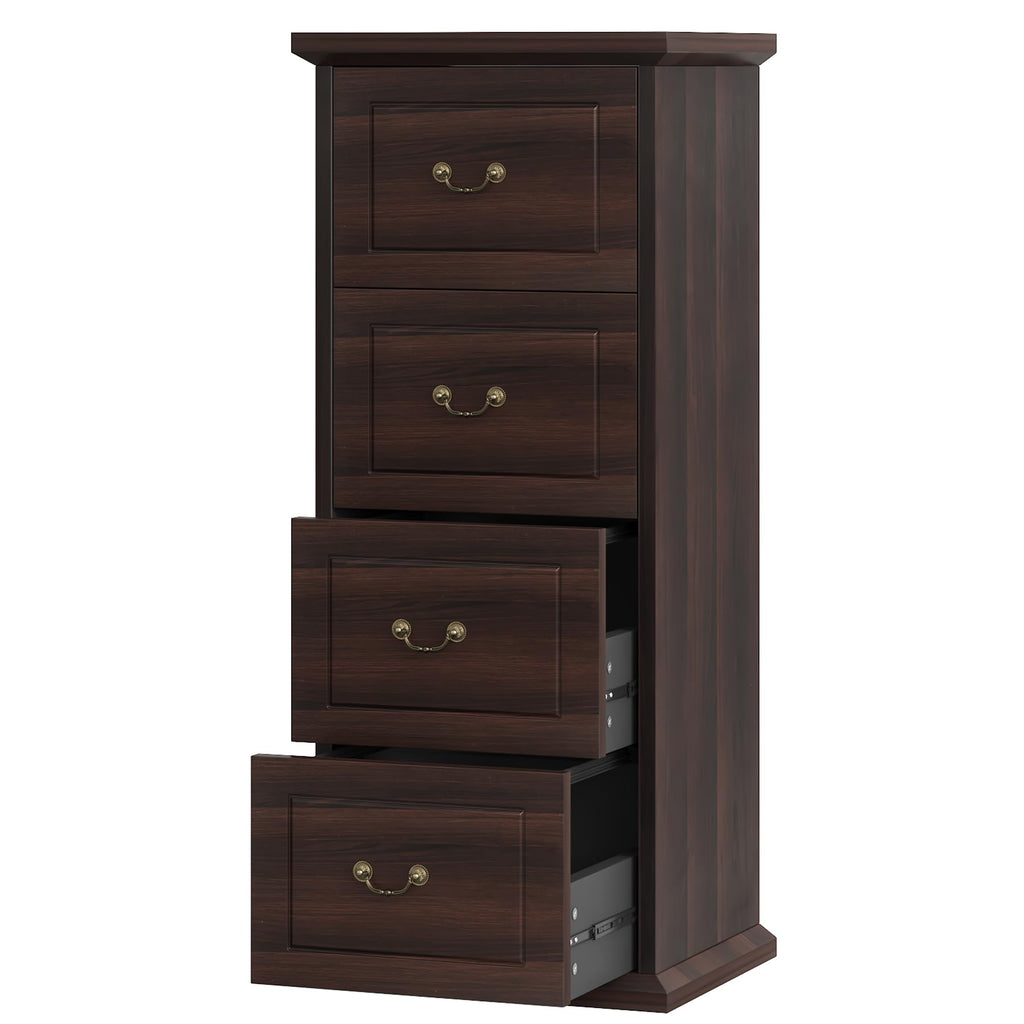 4 Drawer Walnut File Cabinet Q61191