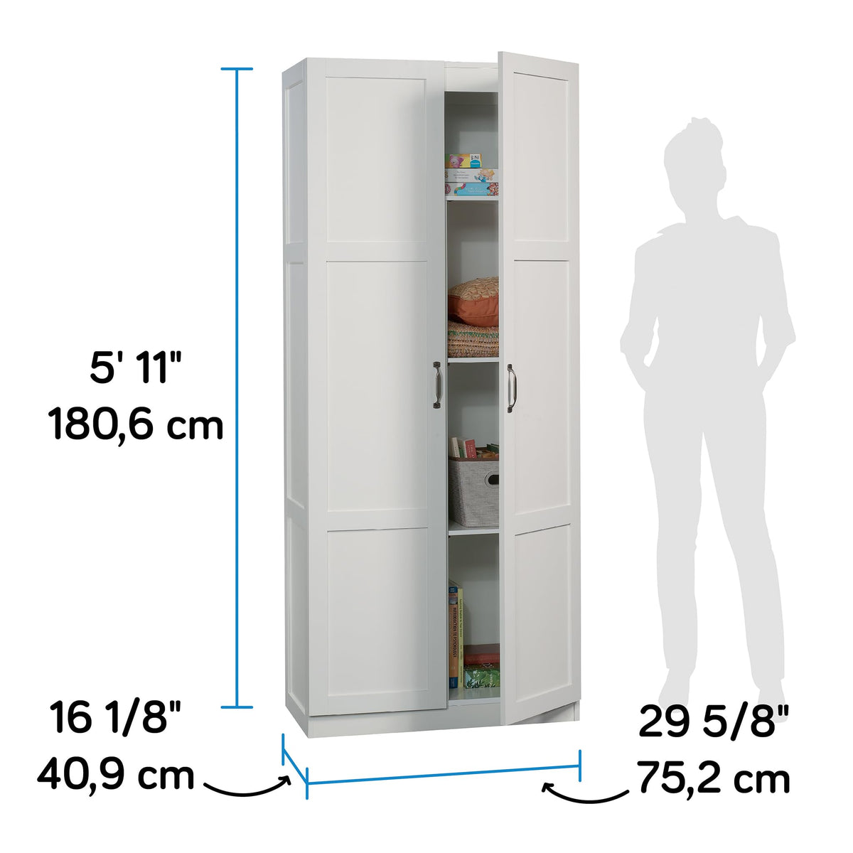 White Storage Cabinet Q690
