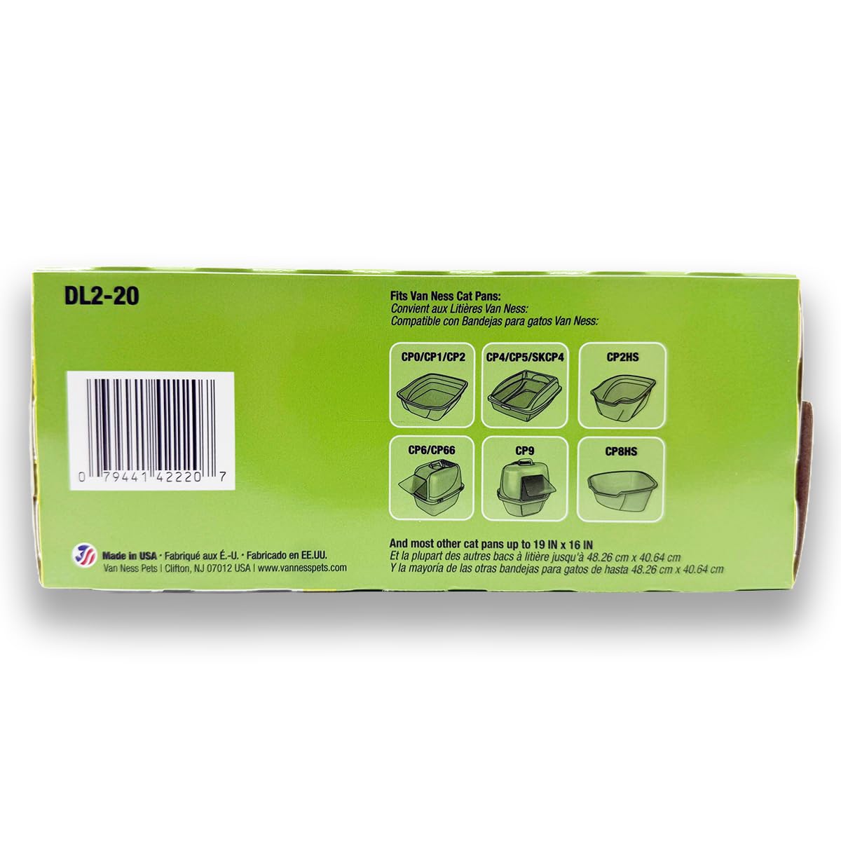 Unscented Large Drawstring Cat Litter Box Liners, 20 Count A424