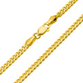 14K Yellow Gold Cuban Link Chain Necklace K474