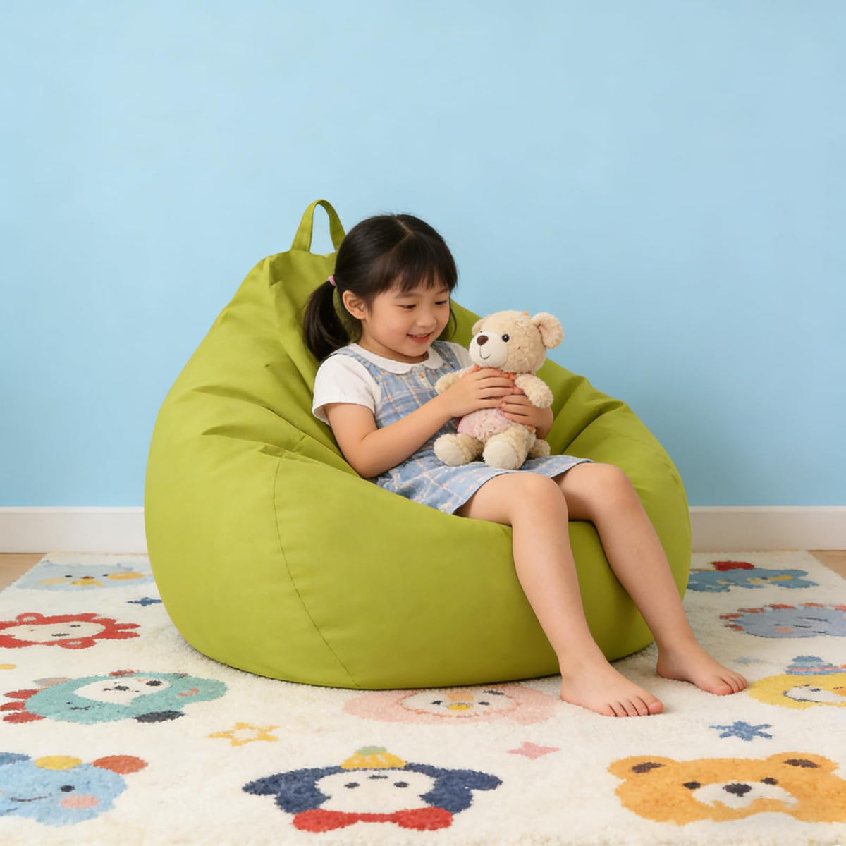 Yellow XL Bean Bag Chair Cover A780559