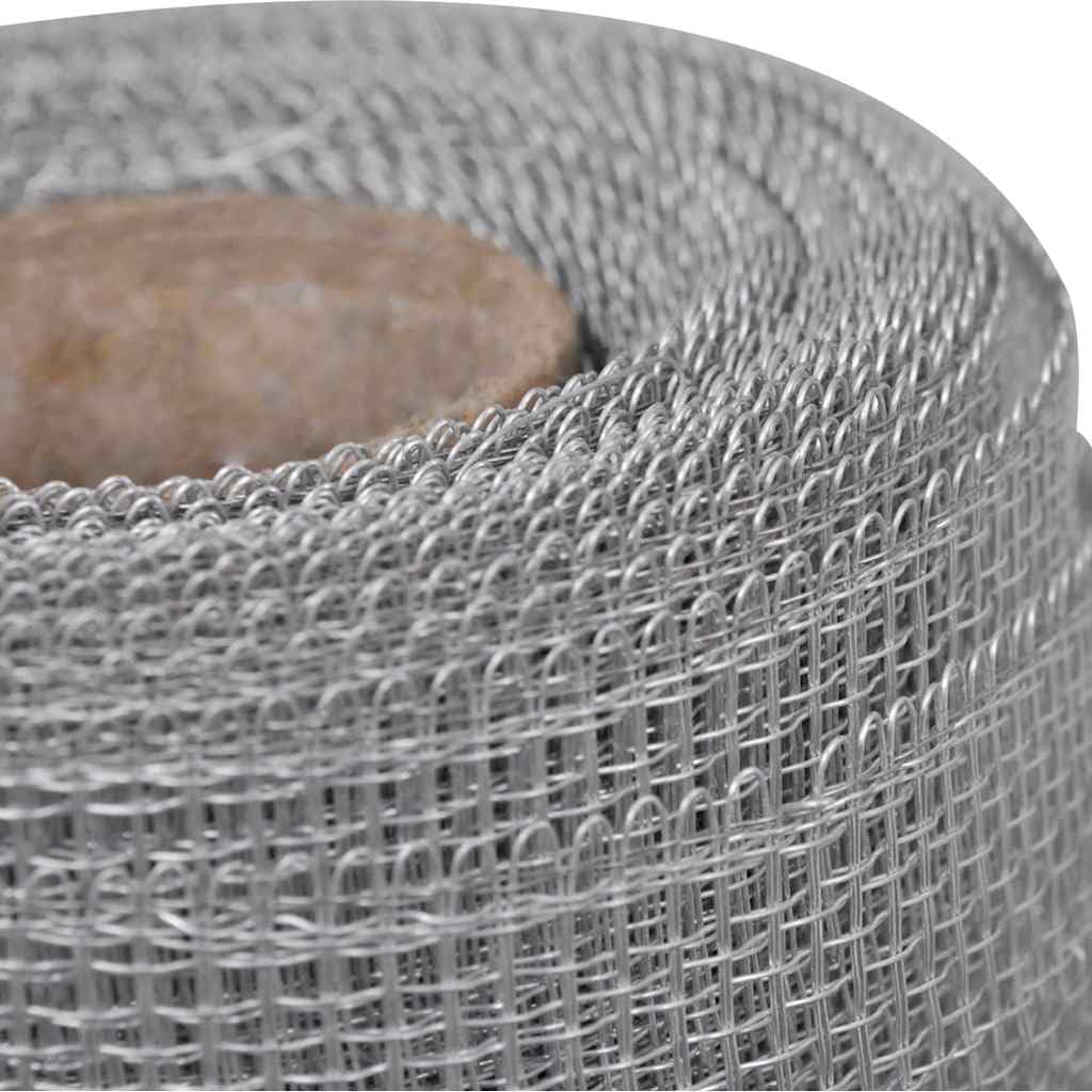 Aluminum Window Screen Mesh 39.4"x196.9" Silver Roll J423366