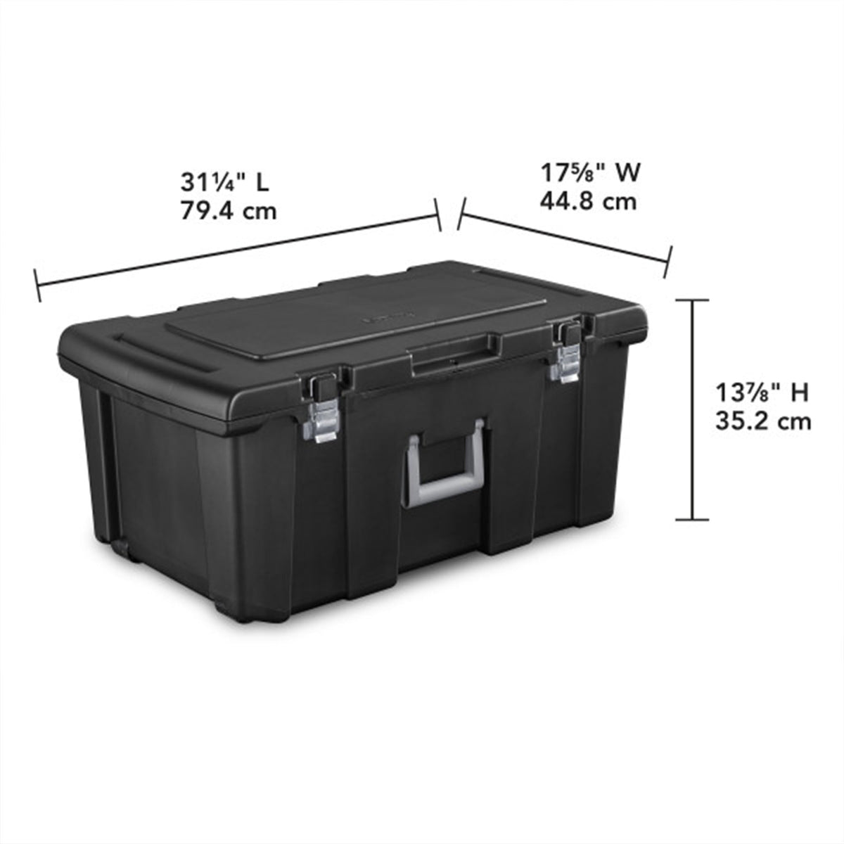 Wheeled Utility Storage Container with Lids, 6-Pack R217