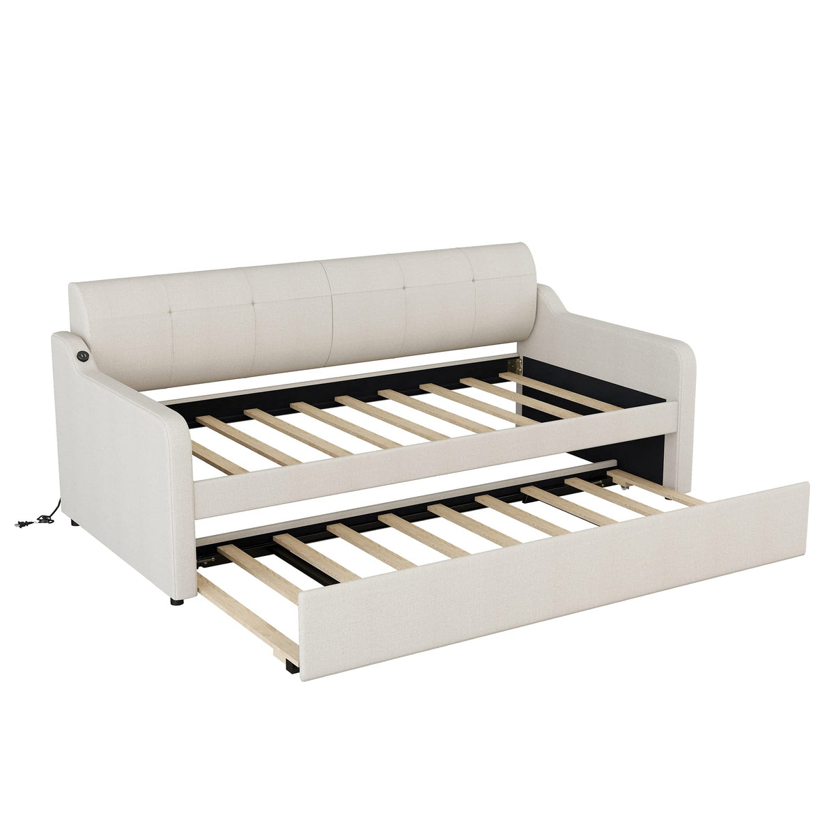 Twin Size Upholstered Daybed with Trundle G6985