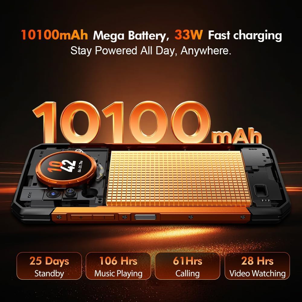 Black 5G Rugged Smartphone P864598