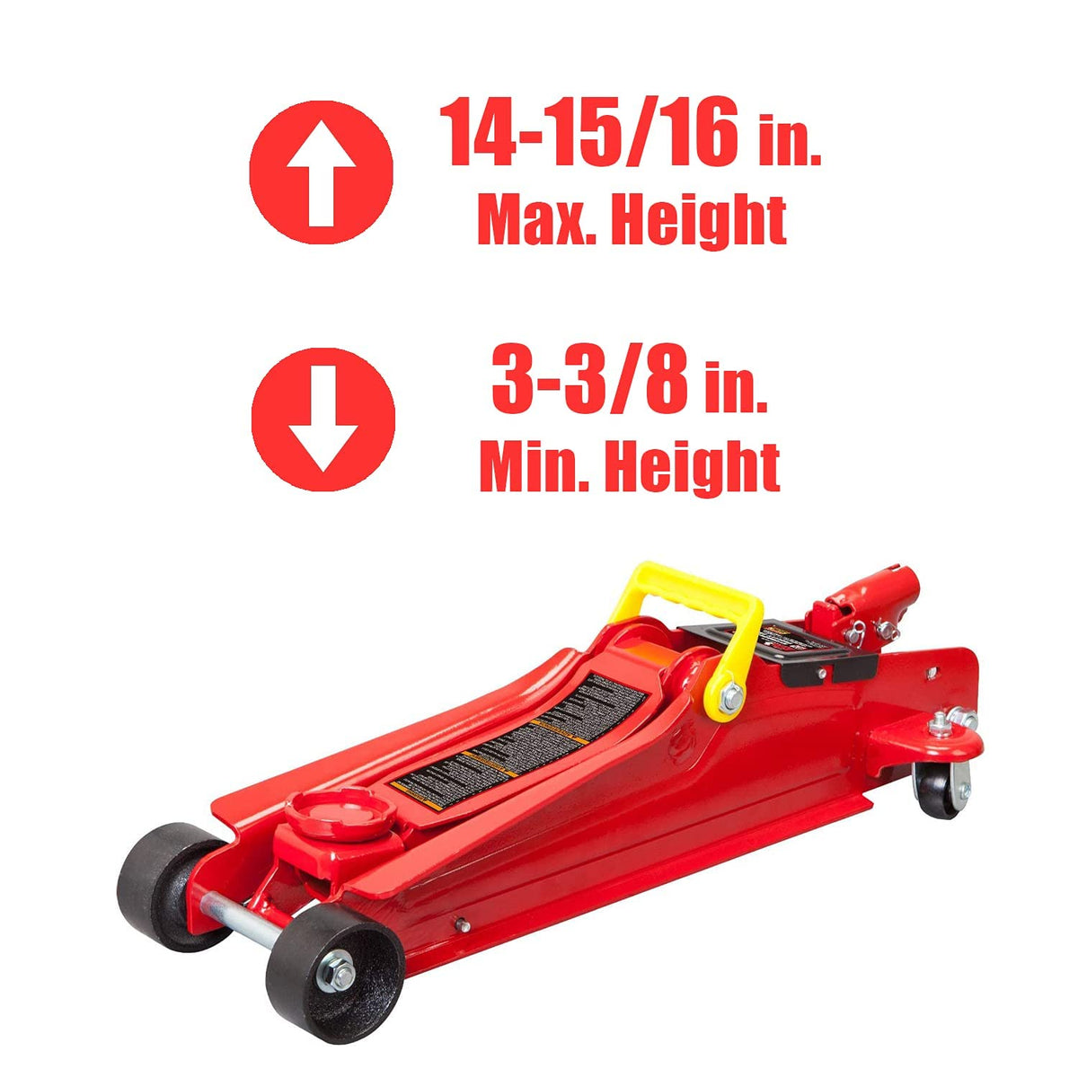 Low Profile Hydraulic Trolley Jack 2.5 Ton Red Y730415