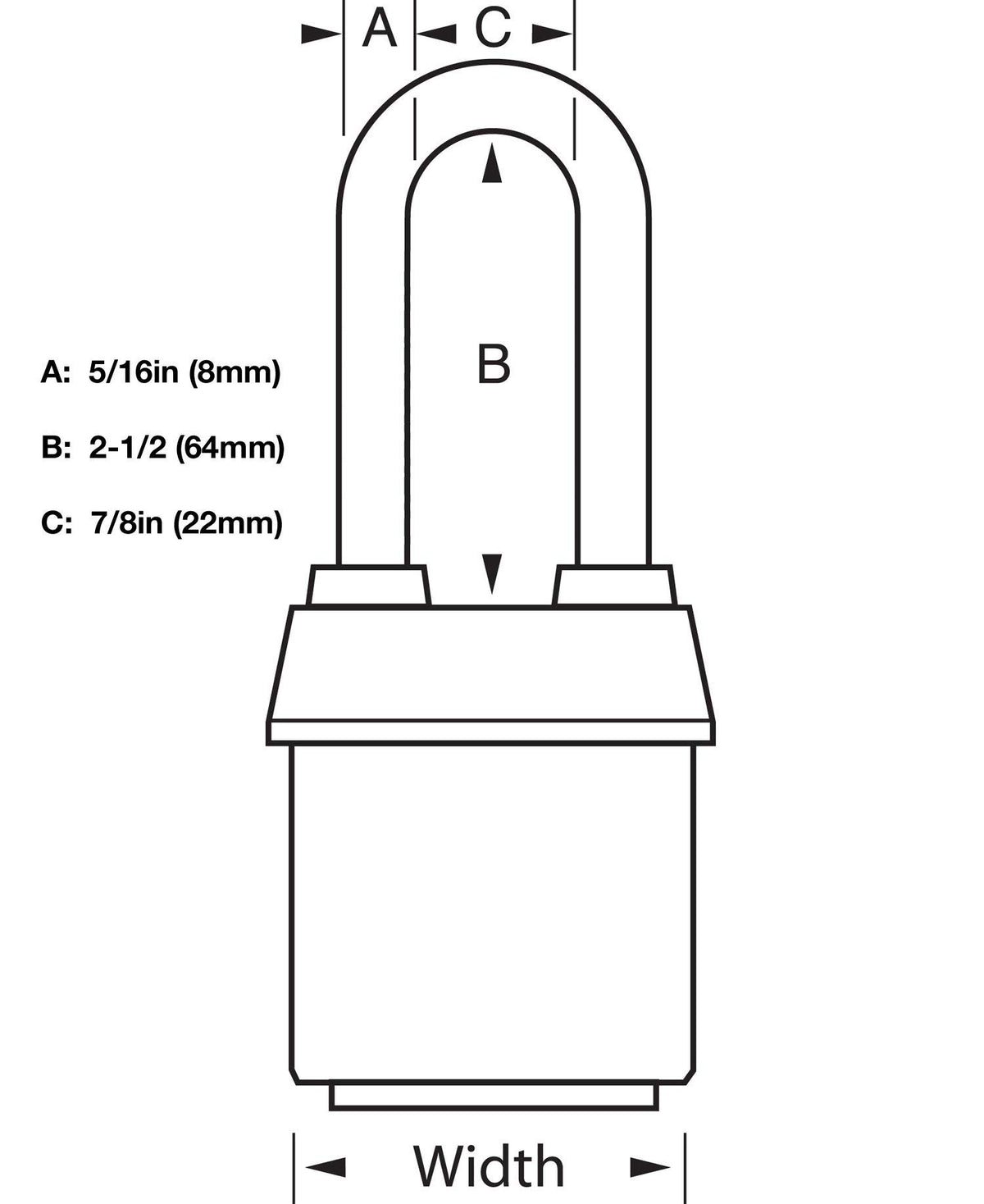 High Security Padlocks with 8 Keys E14581