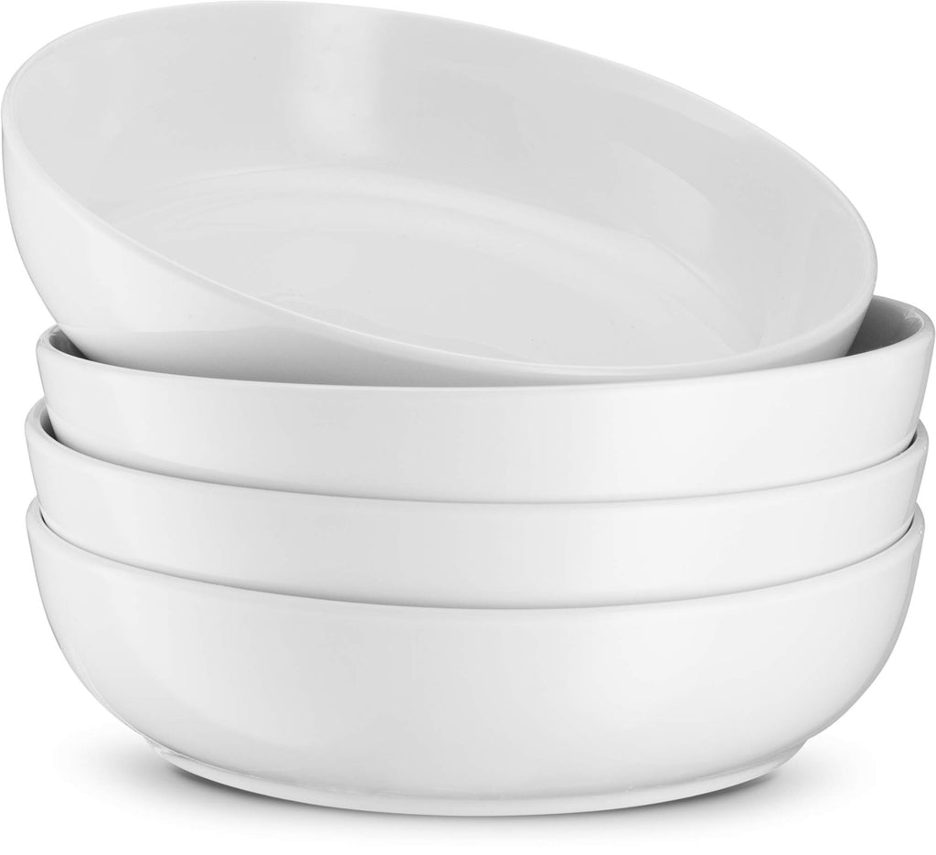 White 40 oz Pasta Bowls Set of 4 P862
