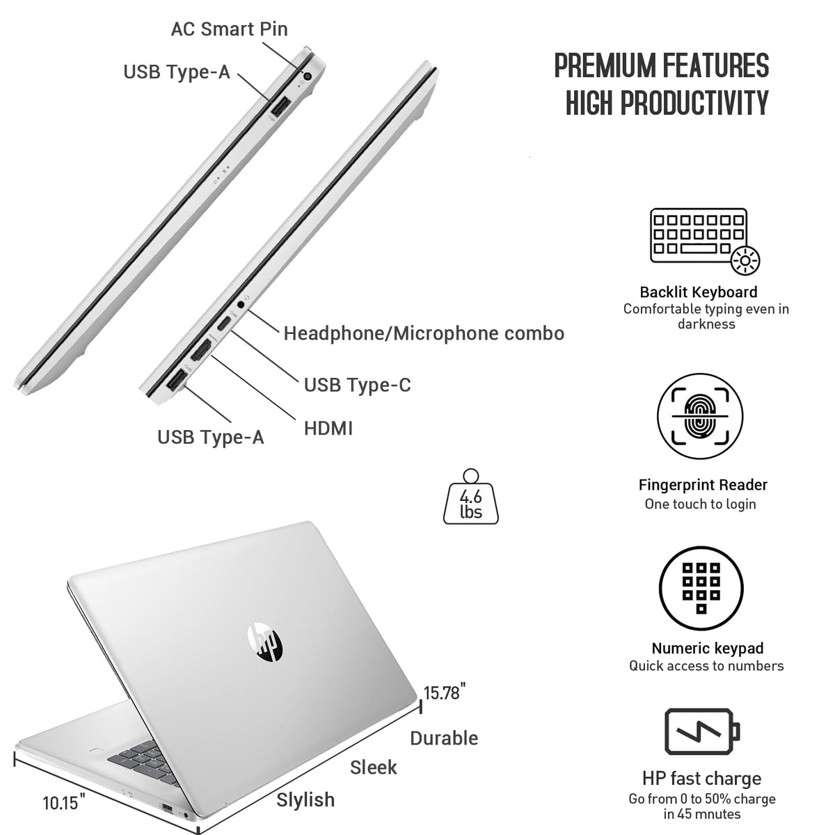 17 Inch Touchscreen Laptop, Intel 10-Core i7, 16GB RAM 1TB SSD T812881