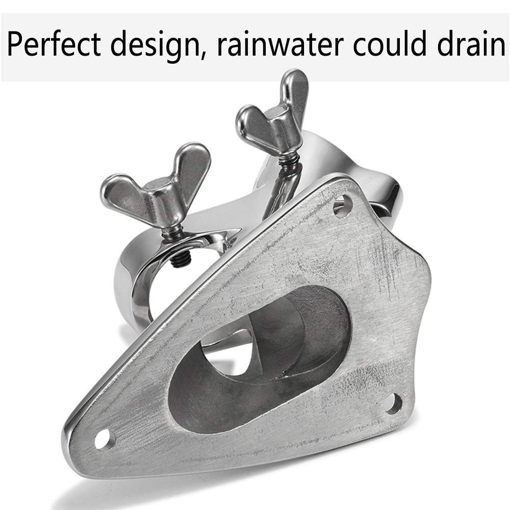 Flag Pole Bracket, 316 Marine Grade Stainless Steel A77213