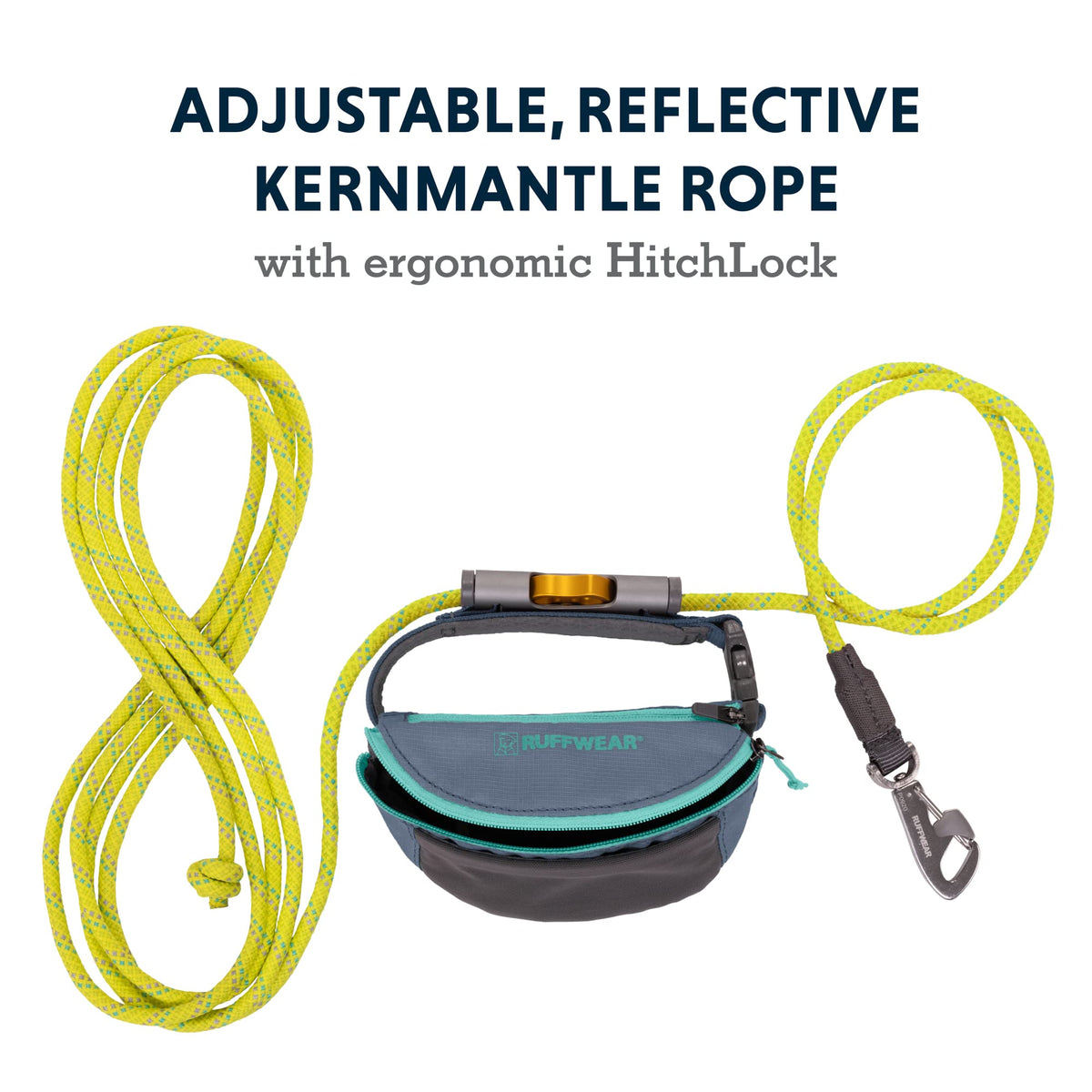 Adjustable 12 ft Rope Dog Leash D67367