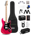 39" Electric Guitar Kit with Amp Sparkle Red Q20396