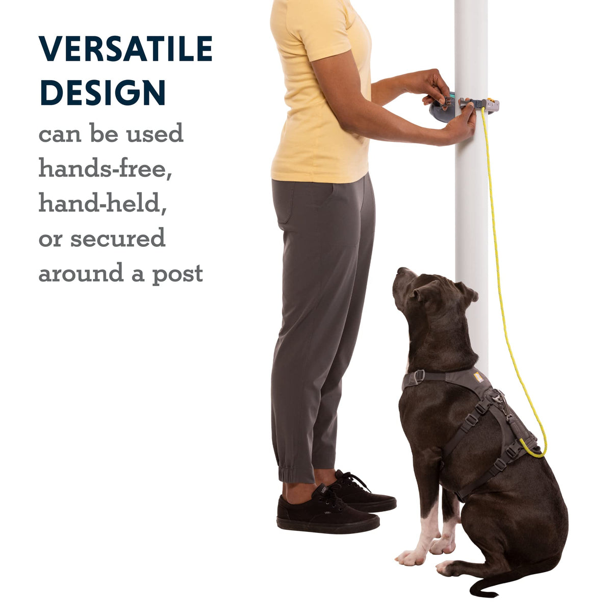 Adjustable 12 ft Rope Dog Leash D67367