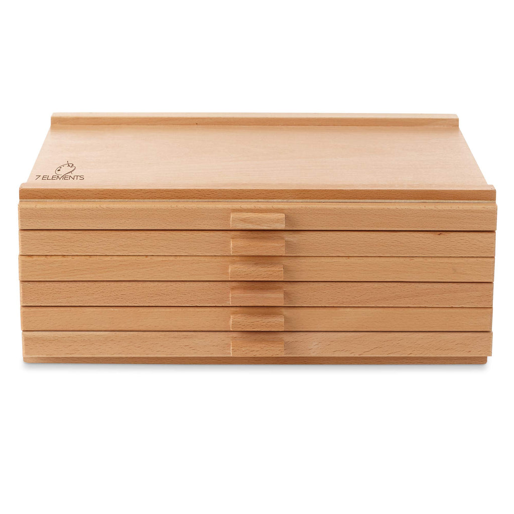 6 Drawer Wooden Artist Storage Box G587