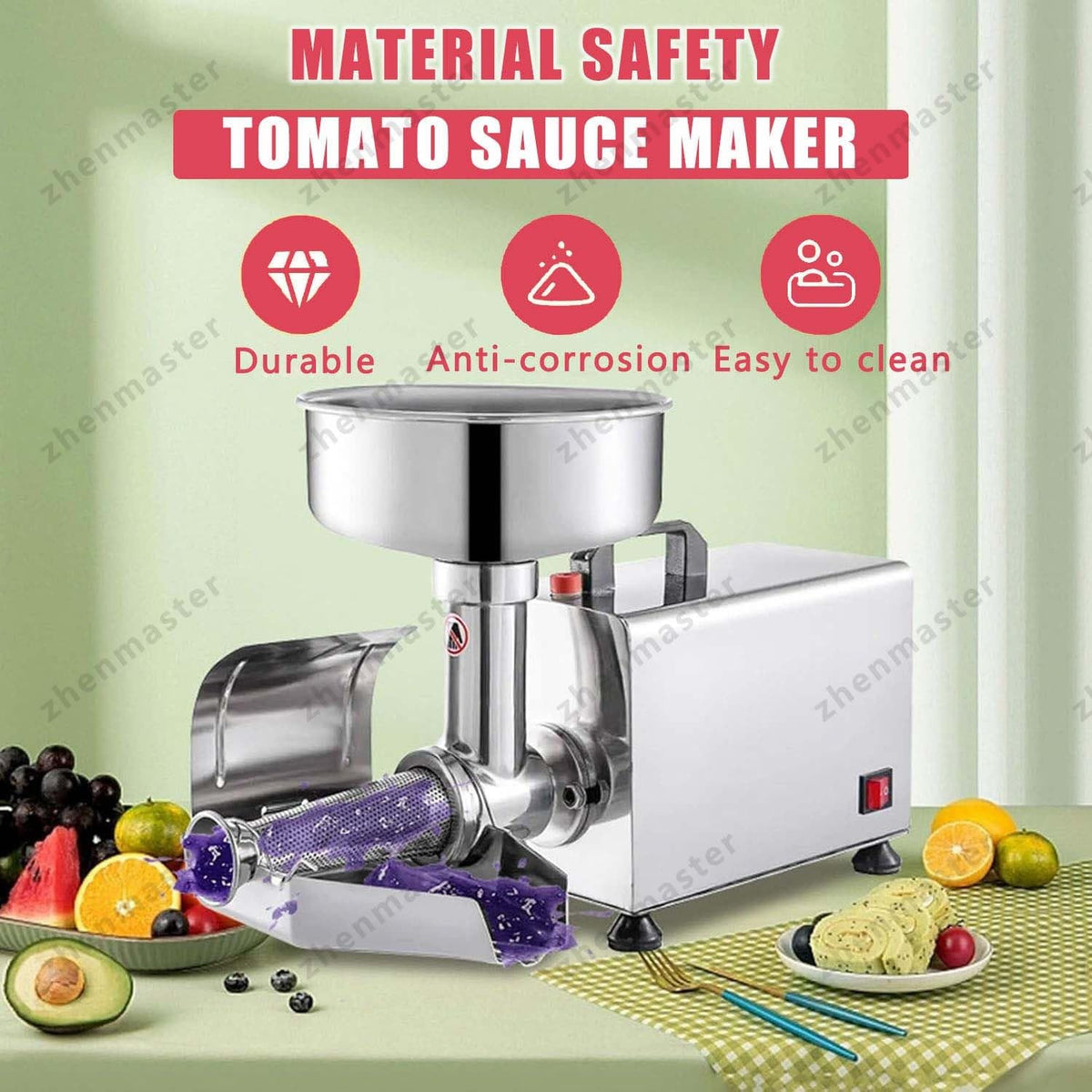Stainless Steel Electric Tomato Strainer 450W E7585