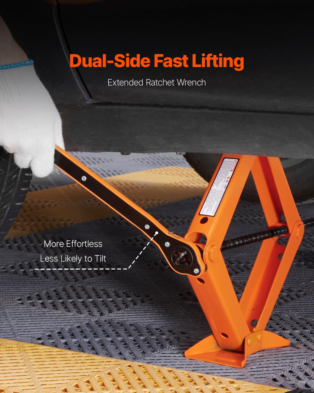 2.5 Ton Scissor Car Jack with Lifting Range K47343