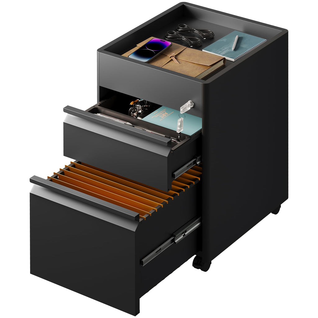 2 Drawer Metal File Cabinet with Lock U20165