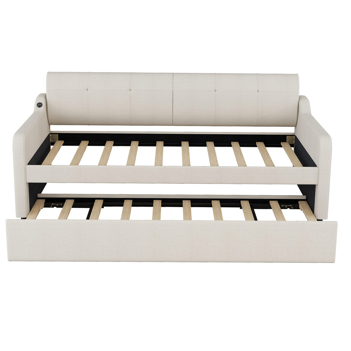 Twin Size Upholstered Daybed with Trundle G6985