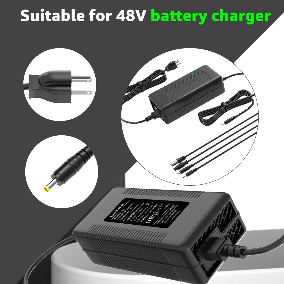 54.6V 2A Electric Bike Charger Y175