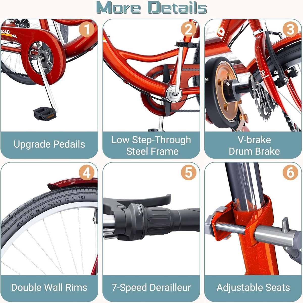 24/26-Inch 3 Wheel Adult Tricycle I8984