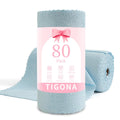 80 Pack Microfiber Cleaning Cloth Roll Blue D3721