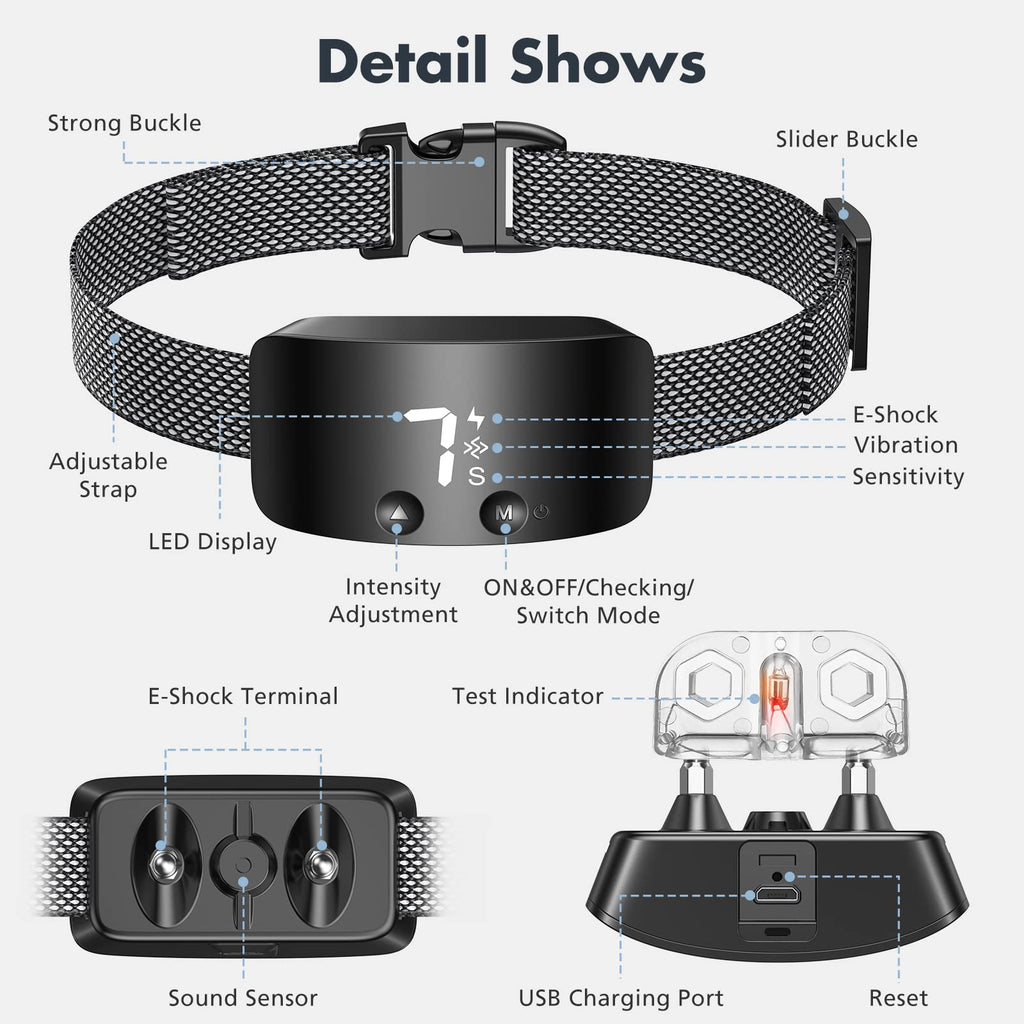 Rechargeable Anti Barking Training Collar N707
