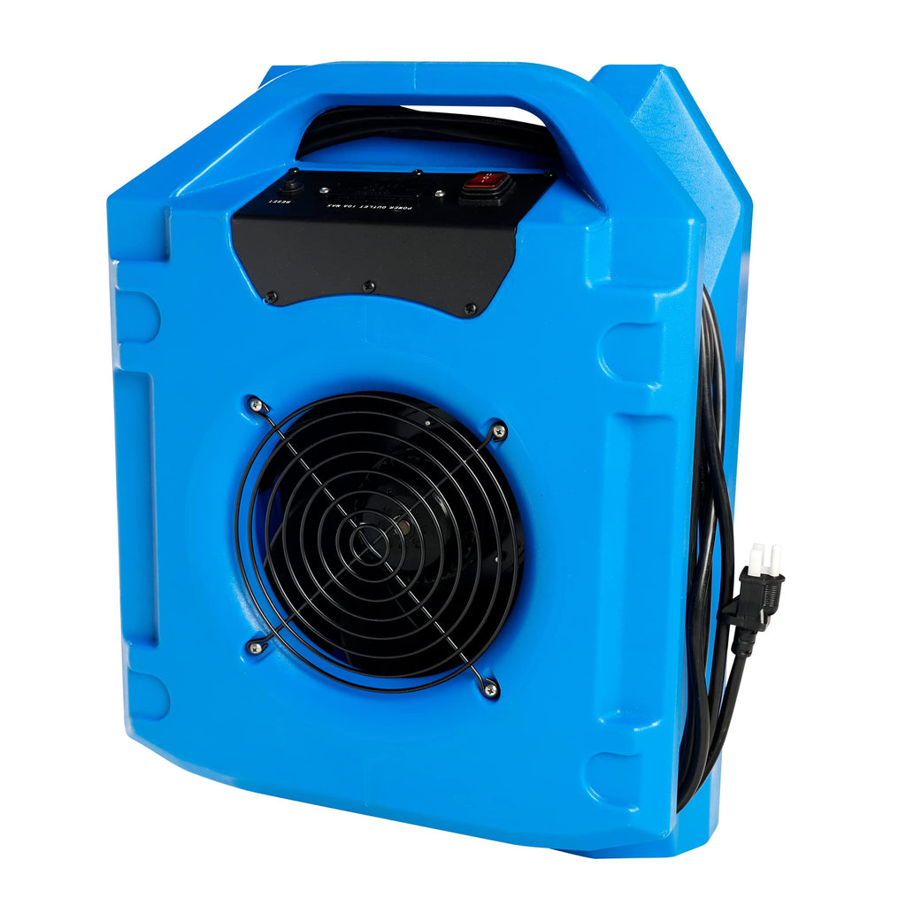 1/4 HP 1200 CFM Low Profile Air Mover, 2-Speed Carpet Dryer Floor Fan with Dual GFCI Outlets G2370