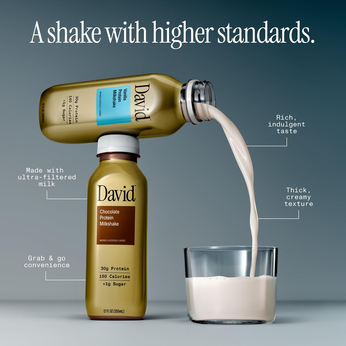 Chocolate Protein Shake, 30g Protein, 12 fl oz, 12 Ct B9874
