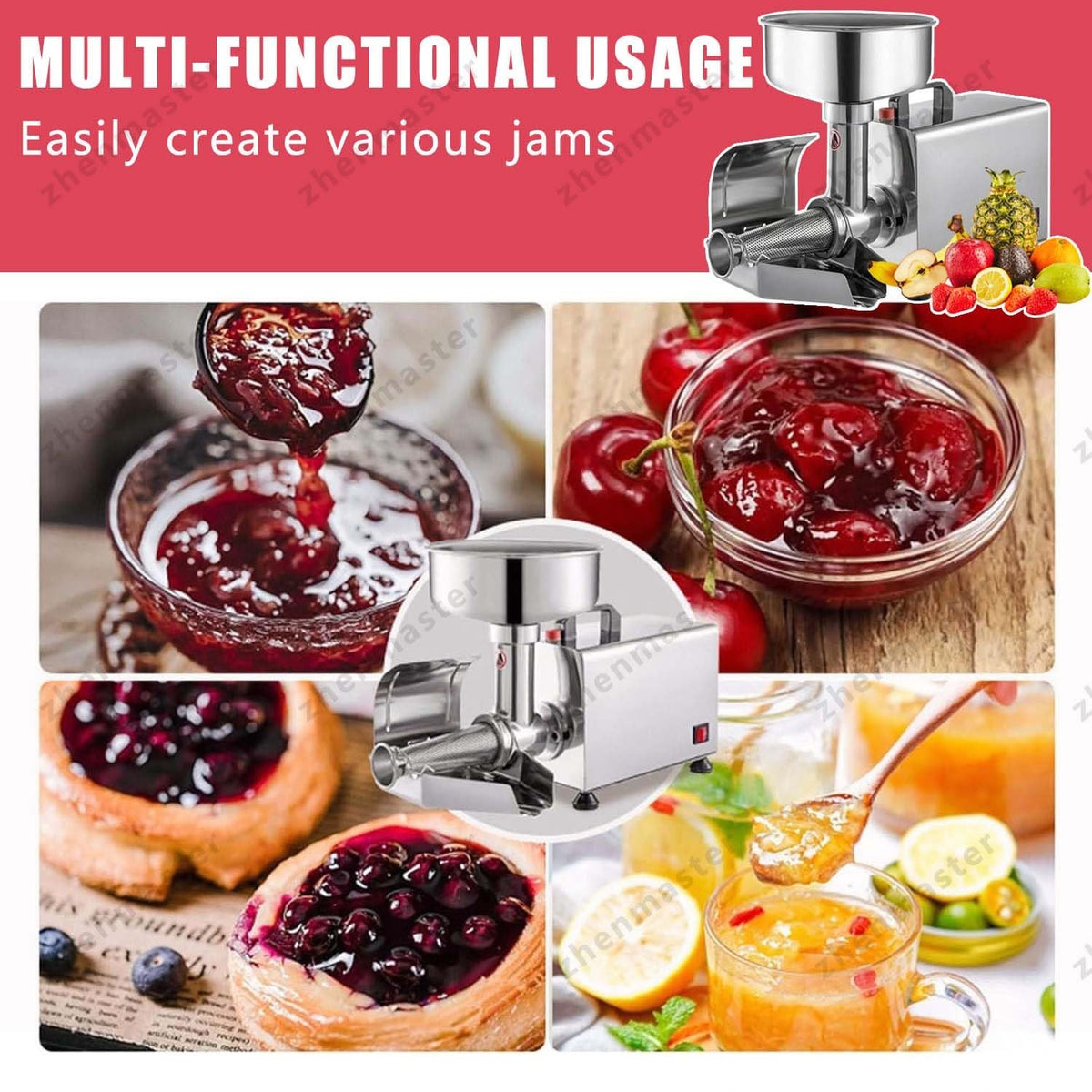 Stainless Steel Electric Tomato Strainer 450W E7585