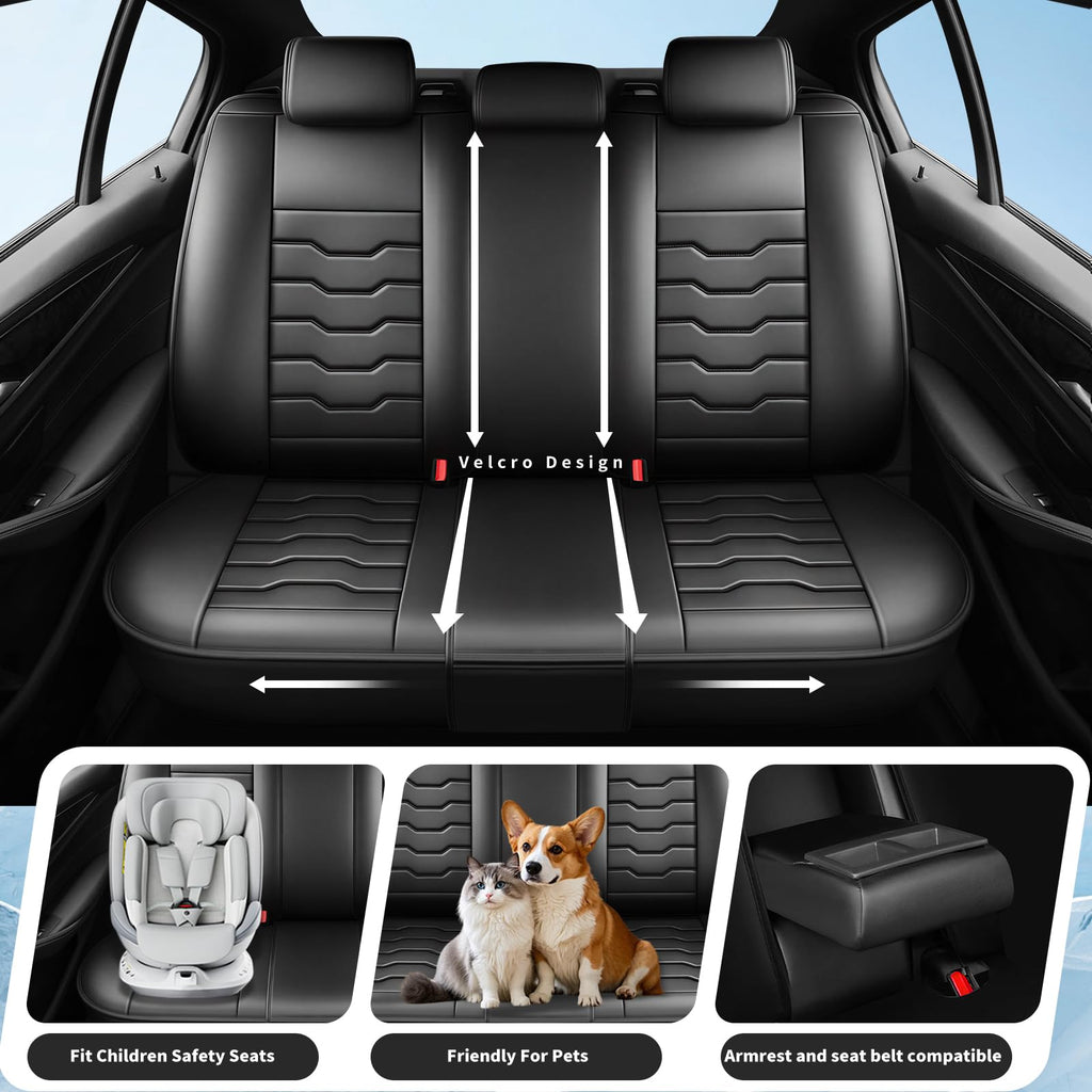 Black Car Seat Covers V540