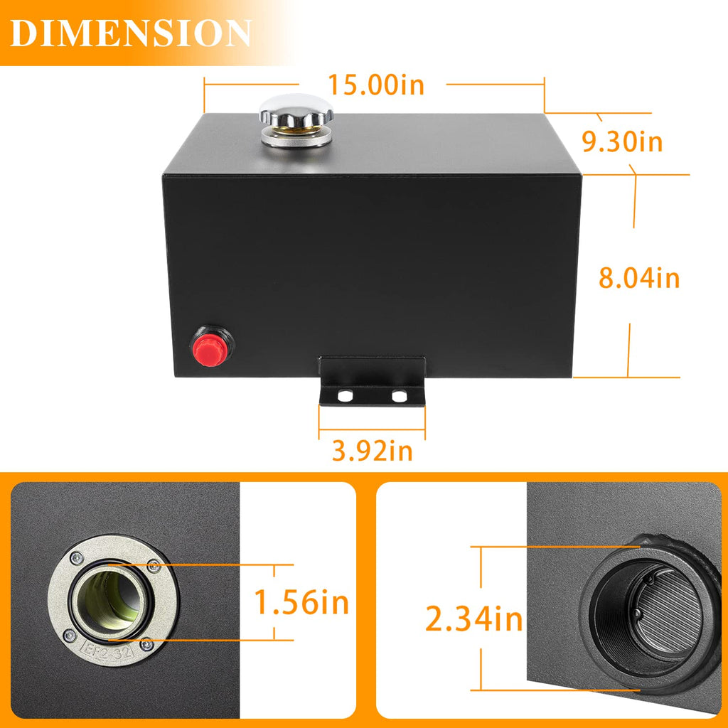 5 Gallon 14 Gauge Steel Hydraulic Fluid Reservoir Tank L91684