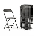 Black Plastic Folding Event Chair 10-Pack T903