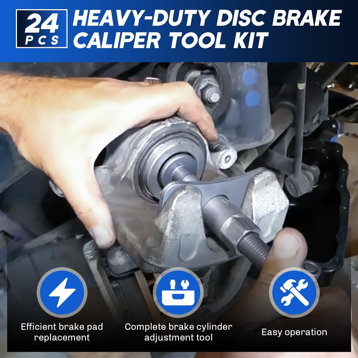 Heavy-Duty Disc Brake Caliper Tool & Drum Brake Tool S9069