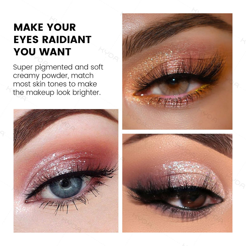10 Colors Glitter Eyeshadow Palette Z4356