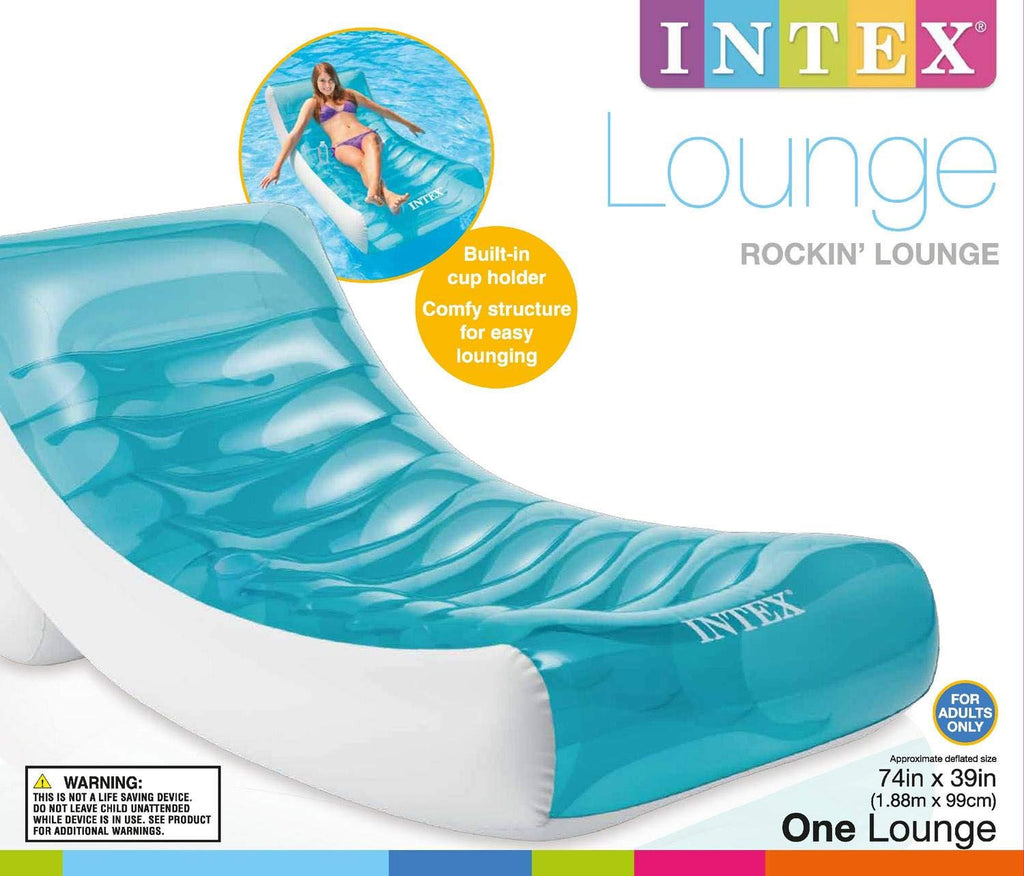 Inflatable Pool Floating Raft Chair with Cupholder 2 Pack E248