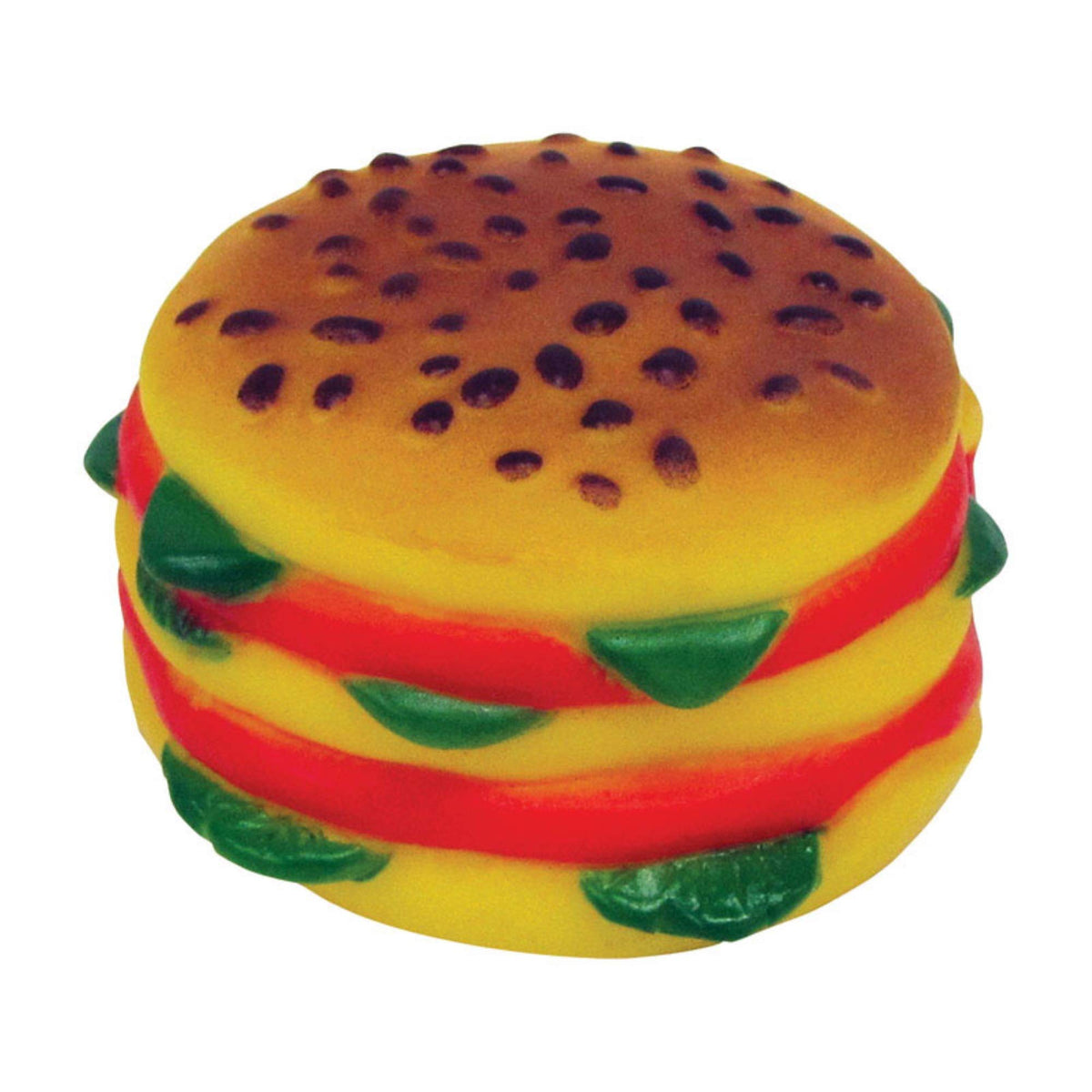 Vinyl Hamburger Dog Toy with Squeaker T676682