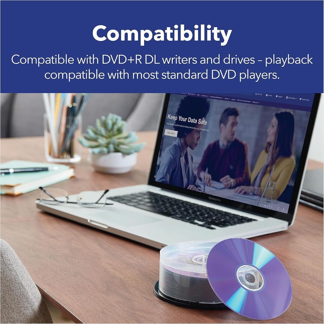 DVD+R DL 8.5GB 8X Hub Printable Discs 50 Pack K36620