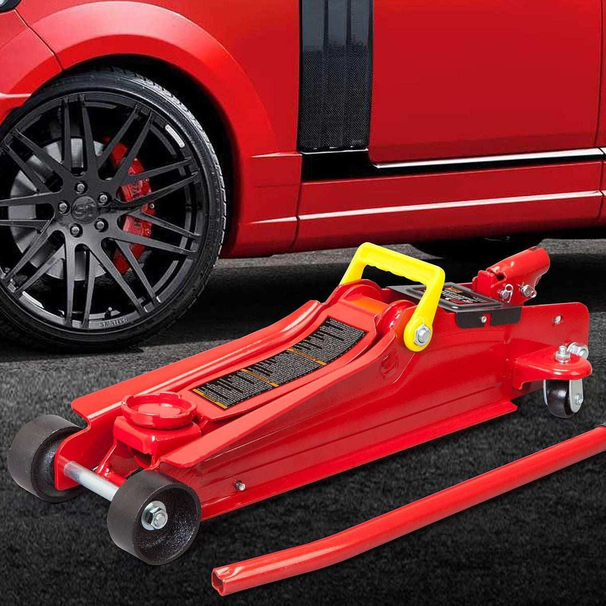 Low Profile Hydraulic Trolley Jack 2.5 Ton Red Y730415