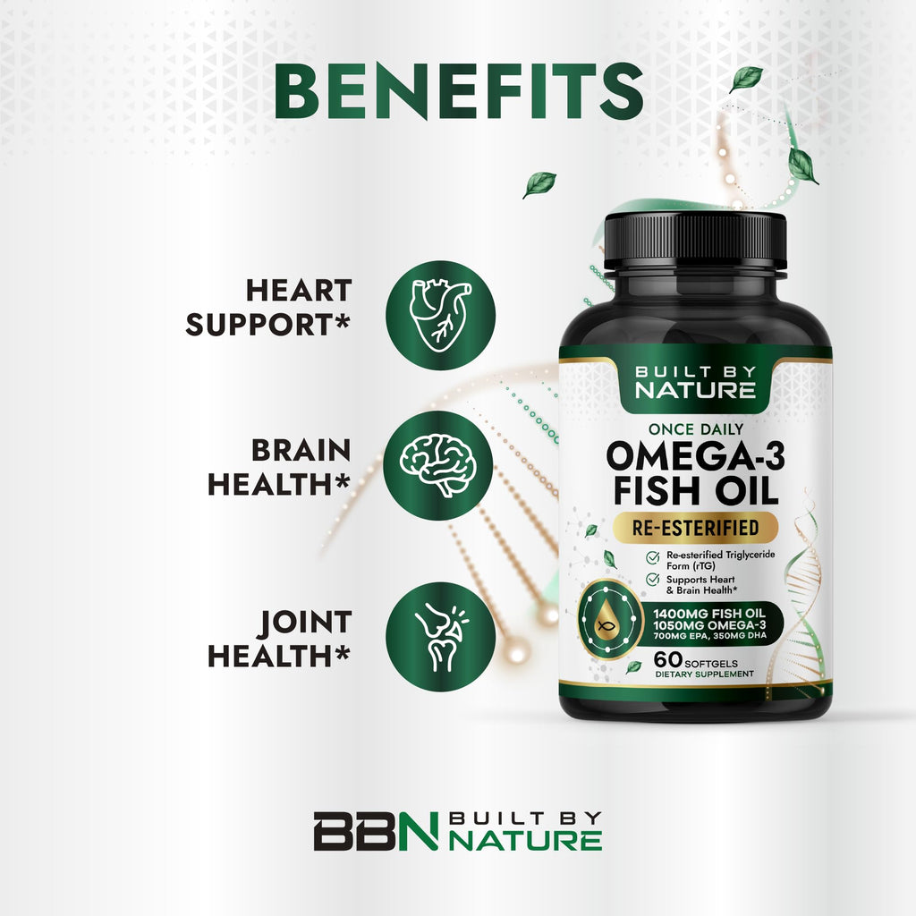 Omega 3 Fish Oil 1400 mg 60 Softgels U712