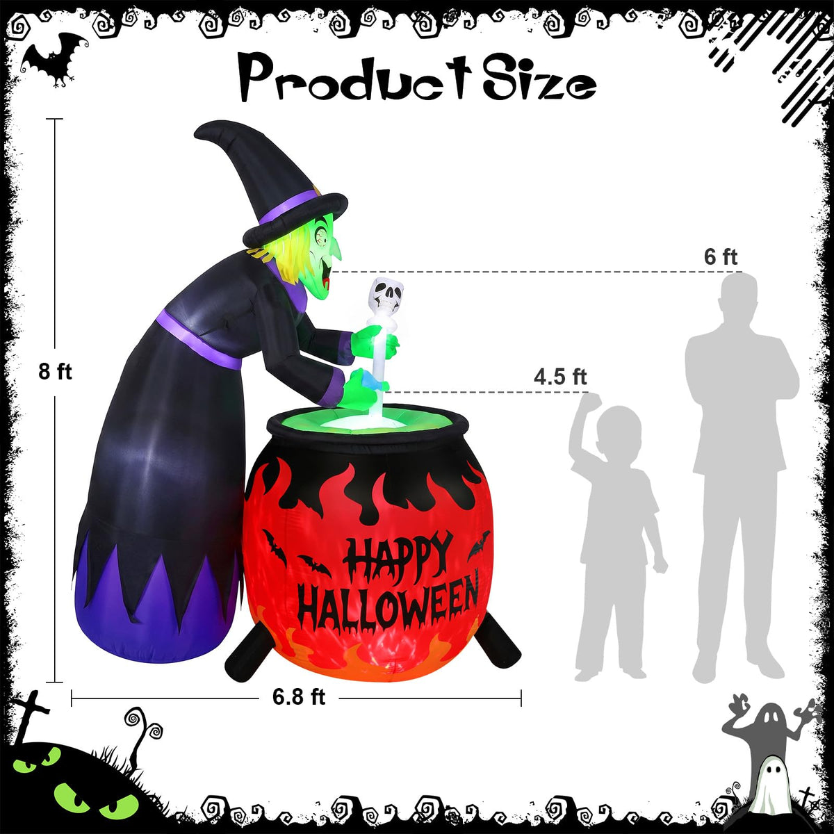 8FT Halloween Inflatable W93313