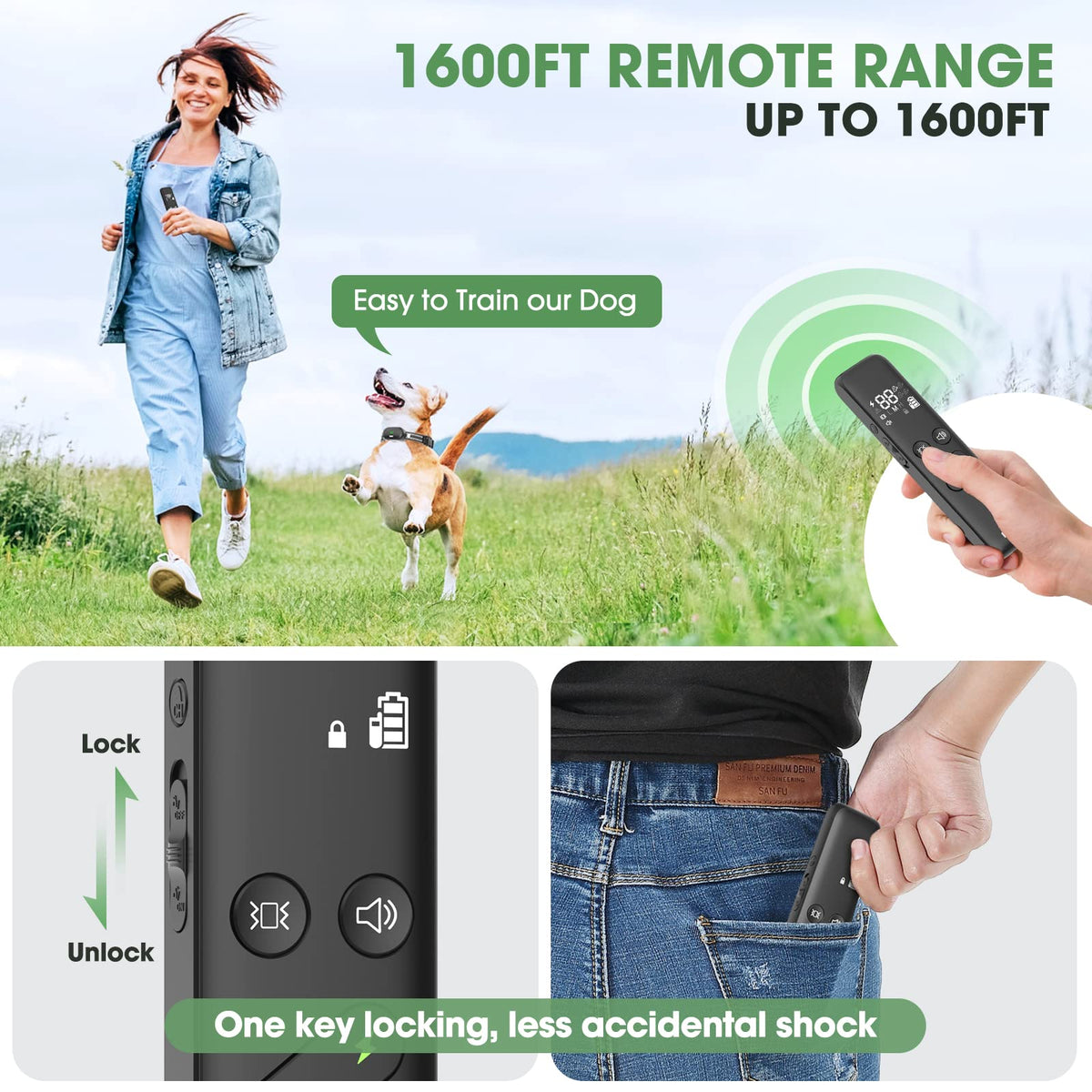 Dog Electric Training Collar with Remote R86988