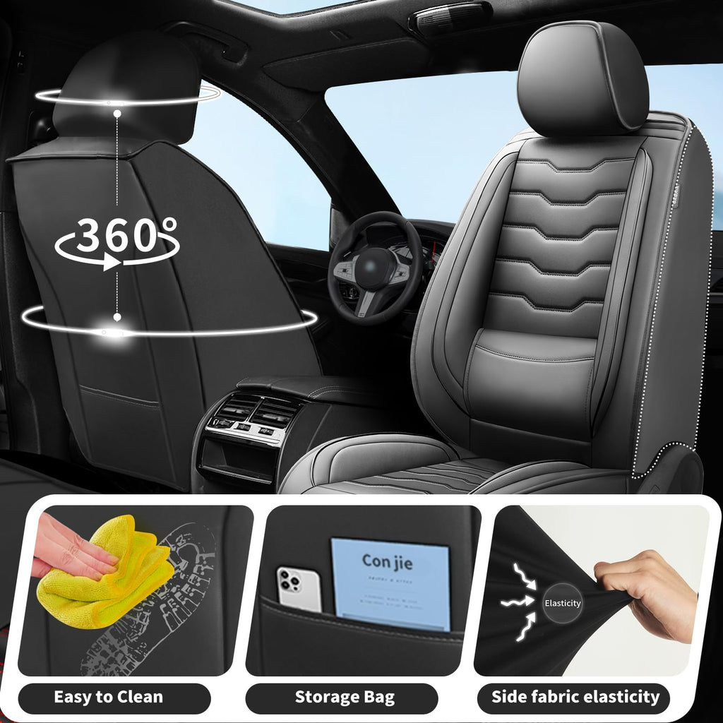 Black Car Seat Covers V540